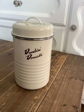Dunkin' Donuts Vintage Cream Canister
